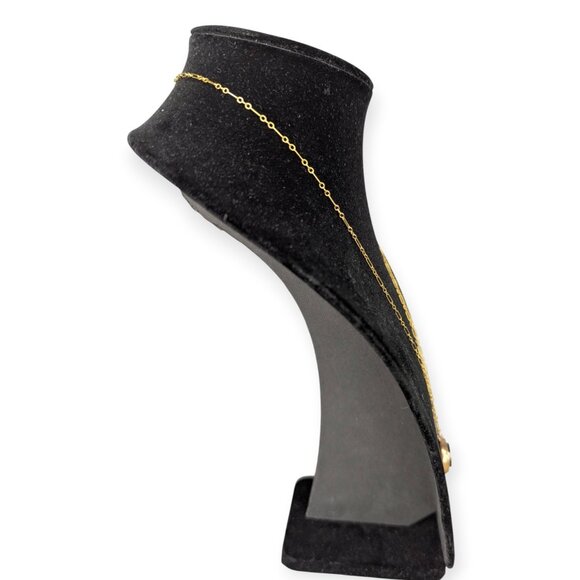 Antique Mourning Gold Locket Necklace 1/20 12KT Gold Filled Magnet Chain - Picture 4 of 15